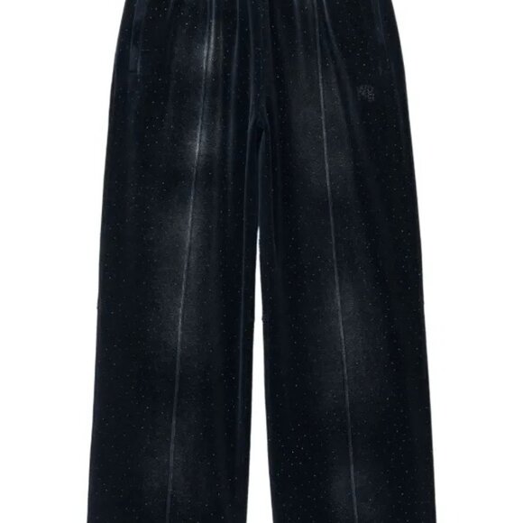 Alexander Wang T Rhinestone Embellished Track Pants in Black - Picture 3 of 6